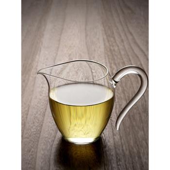 九土日式玻璃公道杯高檔分茶器茶海透明茶杯功夫茶茶具高階泡茶