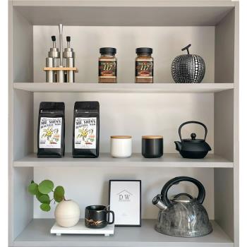 樣板間現代簡約家居軟裝飾品仿真花托盤咖啡茶壺廚房擺件ZH3404