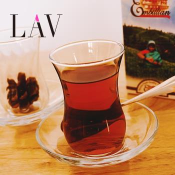 土耳其紅茶杯Turkey配碟Tea玻璃花茶杯特色茶具特濃咖啡杯無鉛LAV