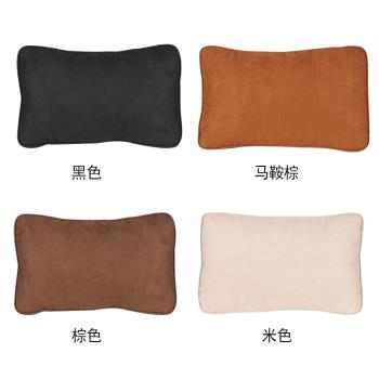 適用奔馳E級翻毛皮座椅汽車頭枕