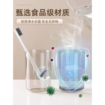 牙刷架子置物架帶抽屜壁掛式牙膏漱口杯衛生間免打孔牙杯家庭套裝