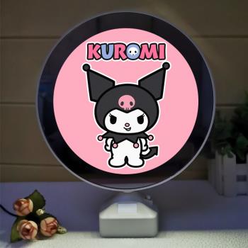 庫洛米周邊鏡子相框小夜燈Kuromi公仔立牌擺件小物件創意生日禮物