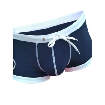 新款aqux男平角泳褲成人泳裝激凸低腰泳衣泳帽性感游泳罩杯沙灘褲