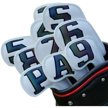彩色數字加長款7號鐵桿套 高爾夫球桿套 桿頭套球頭保護帽套 磁鐵