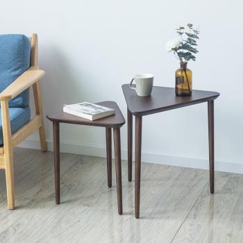 隨園北歐日式客廳小茶幾家用臥室實木茶桌椅創意組合邊幾角幾茶臺