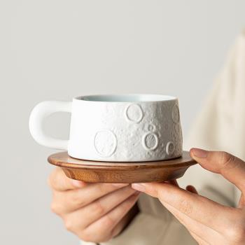 輕奢高顏值女咖啡杯套裝高檔精致歐式下午茶杯子高級感陶瓷馬克杯