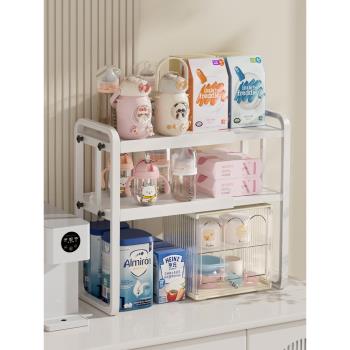 嬰兒用品置物架寶寶奶瓶輔食碗水杯餐具碗筷收納柜零食奶粉儲物柜