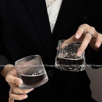 復古ins風玻璃杯濃縮冰美式拿鐵杯阿芙加朵杯咖啡杯冷萃杯飲品杯