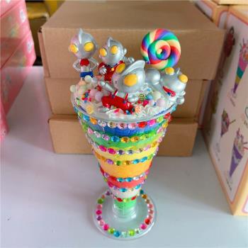DIY創意手工制作奶油膠甜品兔子冰淇淋杯超輕粘土玩具材料包套裝