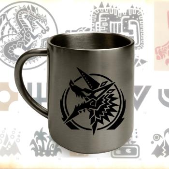 怪物獵人P3 世界雷狼龍咖啡杯 不銹鋼杯 馬克杯游戲動漫周邊 PS4