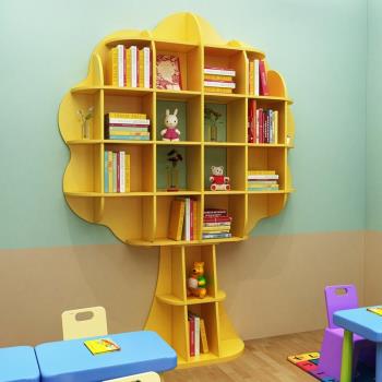 創意樹落地書架兒童房幼兒園樹形書柜圖書室書吧閱覽室繪本展示架