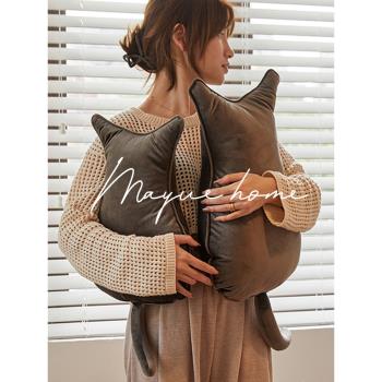 M.life kitten 可愛小貓ins風抱枕辦公室午睡枕沙發靠墊飄窗裝飾