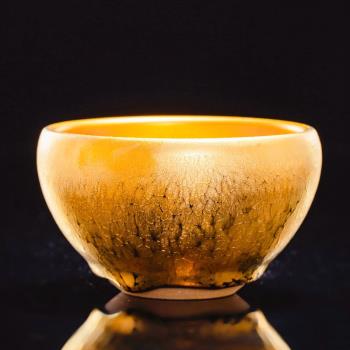 茶具禮品茶杯建陽金油滴建盞24K鎏金高檔禮品手工主人單杯子茶碗