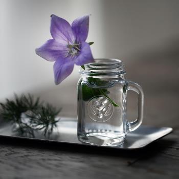 迷你微型小玻璃瓶擺件可愛公雞圖案裝飾玻璃器皿日式復古zakka