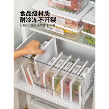 摩登主婦冰箱收納盒冷凍肉保鮮盒食品級分裝盒蔬菜備菜整理密封盒