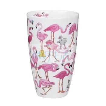 英國制造總代正品DUNOON骨瓷杯0.6Lins馬克杯粉紅少女心火烈鳥杯