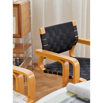 小卡家居丹麥設計中古餐椅實木扶手靠背椅子網紅ins簡約書桌椅子