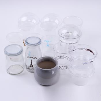 一次性塑料布丁杯透明硬塑料玻璃多款慕斯杯提拉米蘇杯 餐飲用品