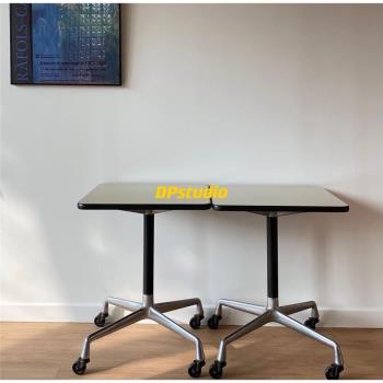 DPstudio 伊姆斯方形帶滾輪茶幾可移動邊幾設計師辦公桌會議桌