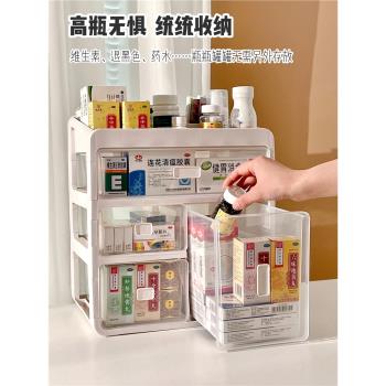 家庭裝藥箱大容量藥品醫藥箱家用多層收納柜抽屜藥物收納盒小藥盒