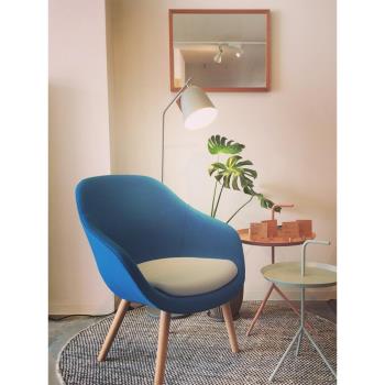 About a lounge chair現代設計款實木凳酒店樣板房咖啡廳休閑單椅