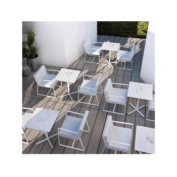 北歐戶外鋁合金桌椅套件簡約現代茶幾花園設計師陽臺民宿家具組合