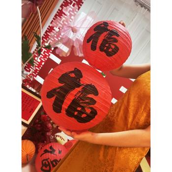 蜂窩球周歲寶寶生日裝飾紅色拉花結婚訂婚用品佈置蜂窩紙燈籠立柱