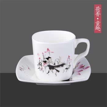 陶瓷中式套裝茶具品茗杯創意骨瓷