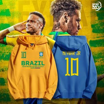 世界杯巴西足球隊10號內馬爾衛衣