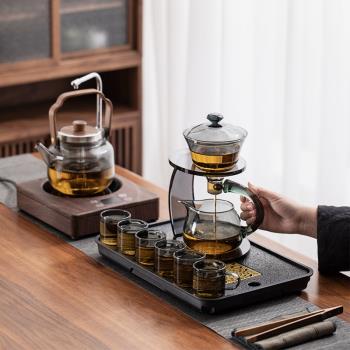 玻璃蒸煮茶壺上水電陶爐燒水煮茶功夫茶具套裝家用懶人自動泡茶器