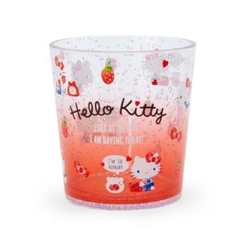 日本正品三麗鷗 KITTY美樂蒂布丁狗可愛卡通透明印花氣泡水杯茶杯