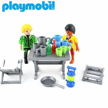 德國Playmobil百樂寶 摩比世界人偶玩具斧頭工具杯子桌子擺件