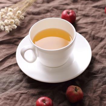 純白骨質陶瓷杯子套裝帶碟勺 歐式意式牛奶杯早餐杯紅茶杯咖啡杯