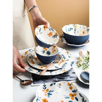 tinyhome北歐ins陶瓷餐具家用簡約飯碗湯碗菜盤碗碟餐盤網紅創意