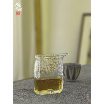 【九寶有璃】耐熱玻璃公道杯橢圓均杯功夫茶分茶器大容量透明茶海