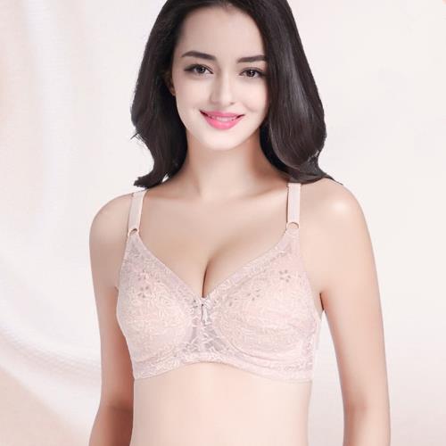 夏天媽媽內衣女士中年純棉無鋼圈超薄杯文胸大碼薄款透氣聚攏胸罩