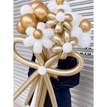 帥安5寸加厚鉻金屬色圓形氣球 生日派對轟趴活動場景布置婚房裝飾