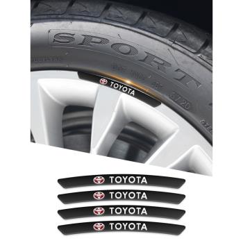 適用豐田TRD凱美瑞RAV4亞洲龍漢蘭達汽車輪轂貼劃痕遮擋裝飾改裝