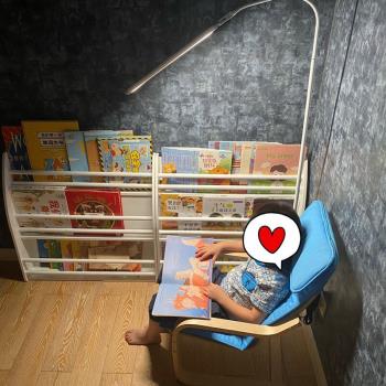 兒童書架落地繪本架寶寶書架一體靠墻幼兒園收納架簡約多層置物架