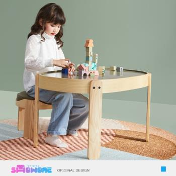 showone幼兒園學習桌兒童寶寶游戲桌椅玩具桌子實木小書桌多功能