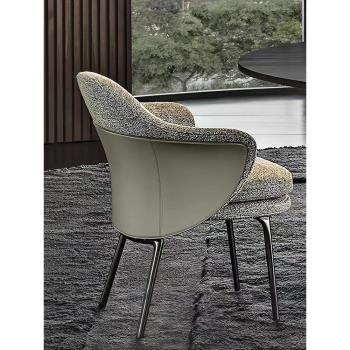 UP設計師家居餐椅意式輕奢現代簡約家用靠背坐墊椅子2023新款