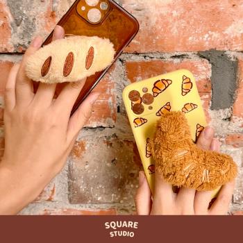 【平方Studio】Bakery麵包手機支架 原創可愛毛絨柔軟伸縮氣囊