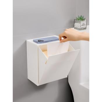 衛生間廁紙盒免打孔廁所手紙盒浴室防水草紙壁掛卷紙置物架紙巾盒