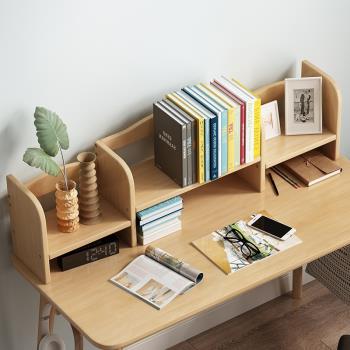 書架桌面置物架家用簡約學生兒童書架桌上多層收納架簡易落地花架