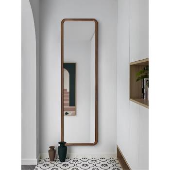 歐美式復古臥室ins全身鏡家用方形入戶玄關壁掛貼墻裝飾鏡穿衣鏡