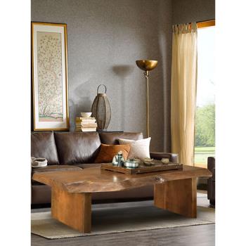 設計師的小戶型尺寸實木茶幾家用茶臺現代簡約高顏值客廳長方桌子