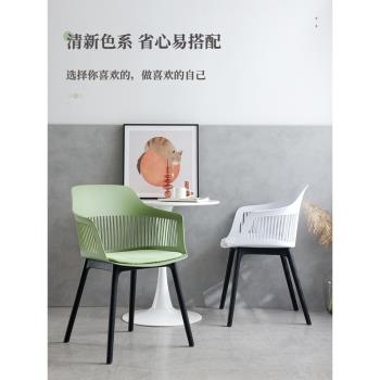 家用餐桌餐椅椅子化妝椅凳子靠背書桌用客廳休閑椅洽談商用塑料椅