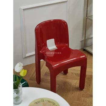 璨瑕| 中古餐椅vintage家用北歐ins網紅設計師餐廳凳子靠背休閑椅