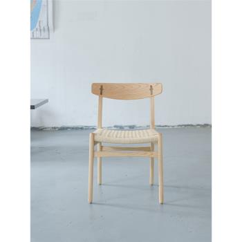 木蠟油環保實木餐椅 丹麥設計師 CH23 Chair 經典篇藤舒適餐廳椅