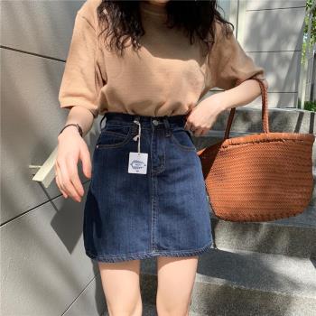 韓版夏季顯瘦半身牛仔短裙